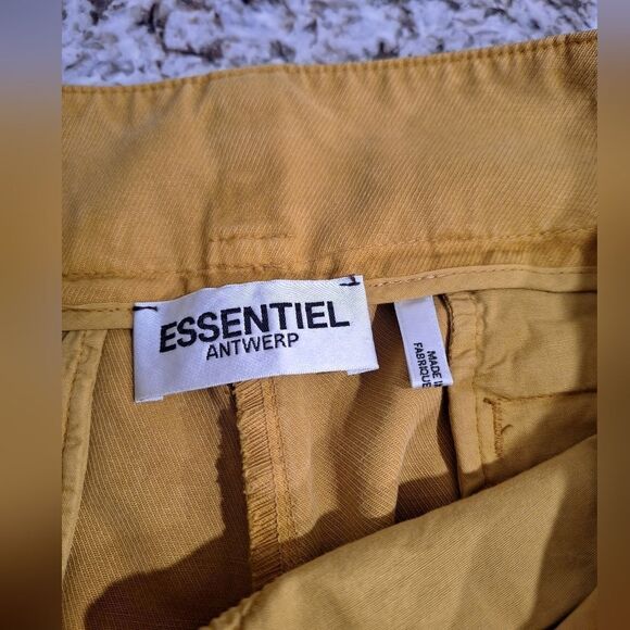 Essentials Tan Wide Leg Pants - Picture 3 of 10